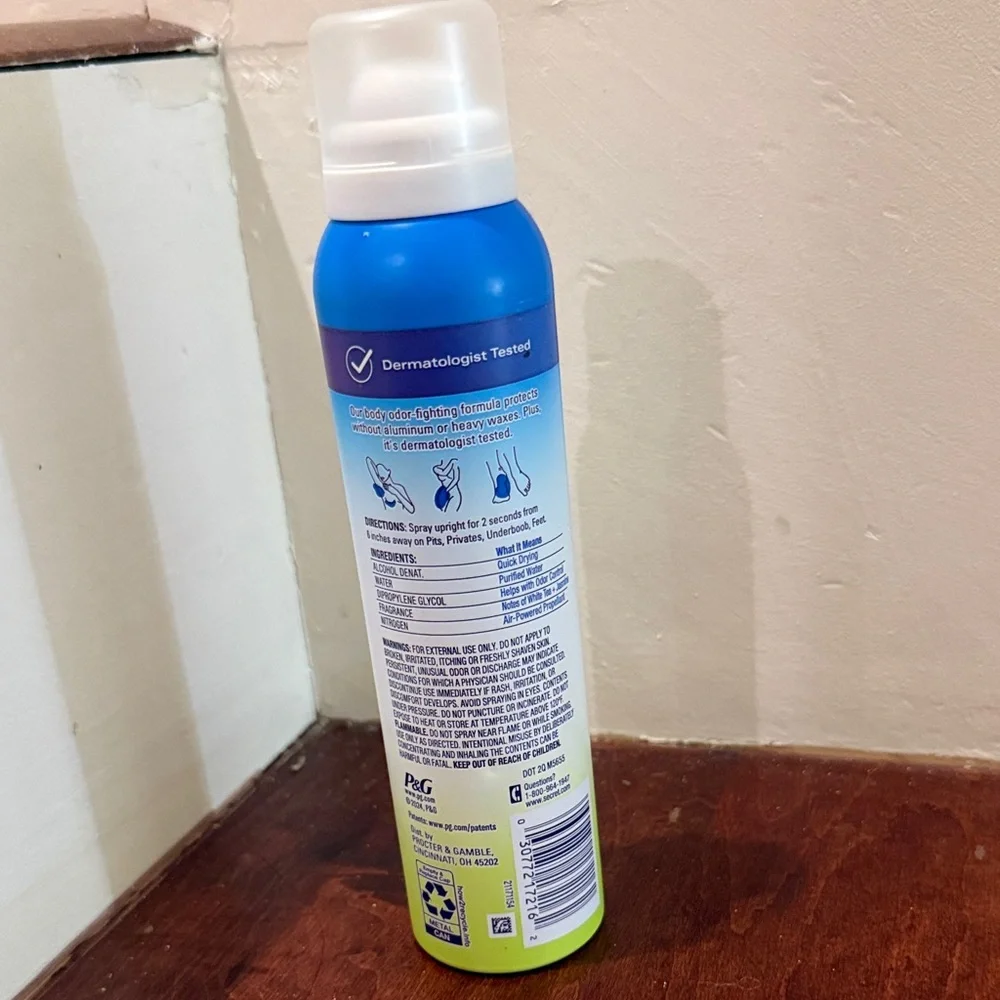 NWT Secret Whole Body Sensitive Spray - white tea & jasmine